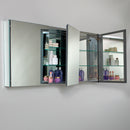 Fresca 60" Wide x 26" Tall Bathroom Medicine Cabinet with Mirrors FMC8019