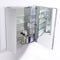 Fresca 30" Wide x 36" Tall Bathroom Medicine Cabinet with Mirrors FMC8091
