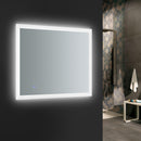 Fresca Angelo 36" Wide x 30" Tall Bathroom Mirror w/ Halo Style LED Lighting and Defogger FMR013630