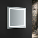 Fresca Santo 30" Wide x 30" Tall Bathroom Mirror w/ LED Lighting and Defogger FMR023030