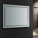 Fresca Santo 48" Wide x 36" Tall Bathroom Mirror with  LED Lighting and Defogger FMR024836