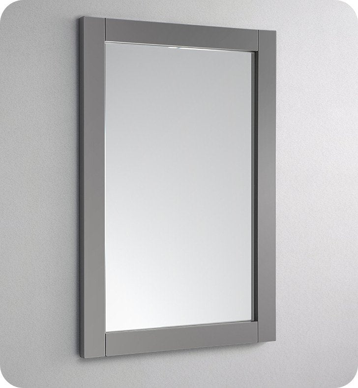 Fresca 24"X30" Reversible Mount Mirror in Gray FMR6124GR