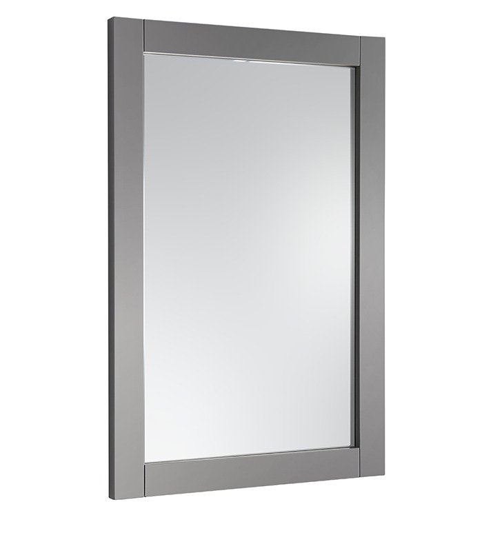 Fresca 24"X30" Reversible Mount Mirror in Gray  FMR6124GR