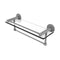 Allied Brass Fresno Collection 16 Inch Glass Shelf with Vanity Rail and Integrated Towel Bar FR-1-16GTB-GYM