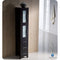 Fresca Torino 84" Espresso Modern Double Sink Bathroom Vanity with Side Cabinet and Vessel Sinks FVN62-361236ES-VSL