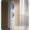 Fresca Torino 48" White Modern Bathroom Vanity with 2 Side Cabinets and Integrated Sink FVN62-122412WH-UNS