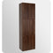 Fresca Walnut Bathroom Linen Side Cabinet w/ 3 Large Storage Areas FST8090GW