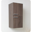 Fresca Valencia 30" Gray Oak Wall Hung Modern Bathroom Vanity with Medicine Cabinet FVN8330GO