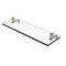 Allied Brass Foxtrot 16 Inch Glass Vanity Shelf with Beveled Edges FT-1-16-PNI