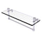 Allied Brass Foxtrot 16 Inch Glass Vanity Shelf with Integrated Towel Bar FT-1-16TB-SCH