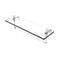 Allied Brass Foxtrot 16 Inch Glass Vanity Shelf with Integrated Towel Bar FT-1-16TB-WHM