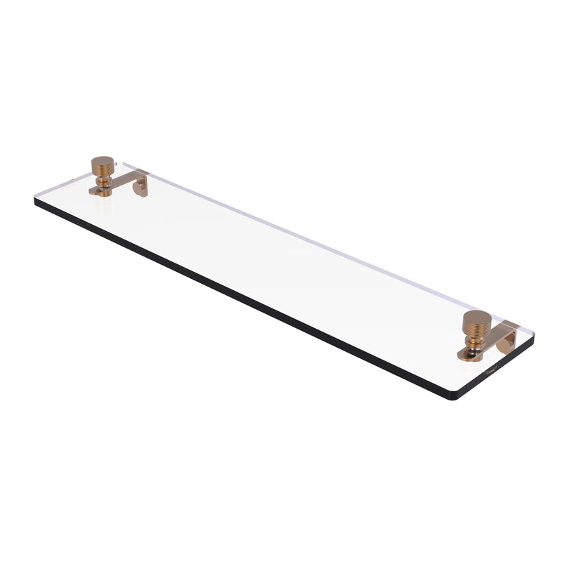 Allied Brass Foxtrot 22 Inch Glass Vanity Shelf with Beveled Edges FT-1-22-BBR