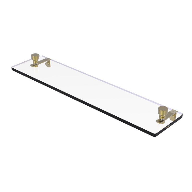 Allied Brass Foxtrot 22 Inch Glass Vanity Shelf with Beveled Edges FT-1-22-SBR