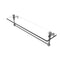 Allied Brass Foxtrot 22 Inch Glass Vanity Shelf with Integrated Towel Bar FT-1-22TB-GYM