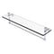 Allied Brass Foxtrot 22 Inch Glass Vanity Shelf with Integrated Towel Bar FT-1-22TB-PC