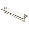 Allied Brass Foxtrot 22 Inch Glass Vanity Shelf with Integrated Towel Bar FT-1-22TB-SBR