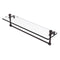 Allied Brass Foxtrot 22 Inch Glass Vanity Shelf with Integrated Towel Bar FT-1-22TB-VB