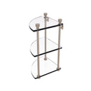 Allied Brass Foxtrot Collection Three Tier Corner Glass Shelf FT-6-PEW