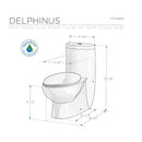 Fresca Delphinus One-Piece Dual Flush Toilet with  Soft Close Seat FTL2309