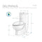 Fresca Delphinus One-Piece Dual Flush Toilet with  Soft Close Seat FTL2309