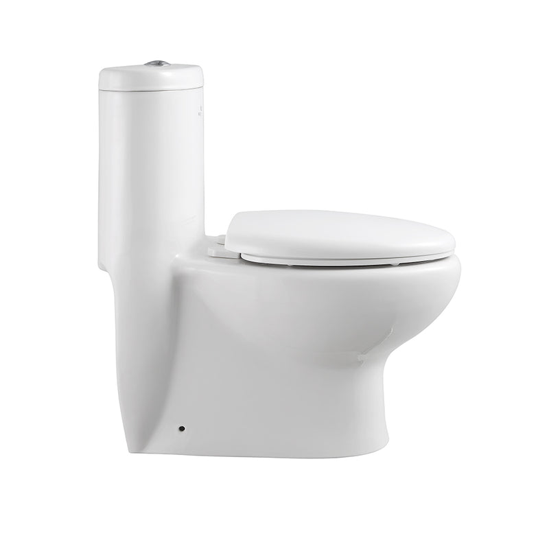 Fresca Delphinus One-Piece Dual Flush Toilet with  Soft Close Seat FTL2309