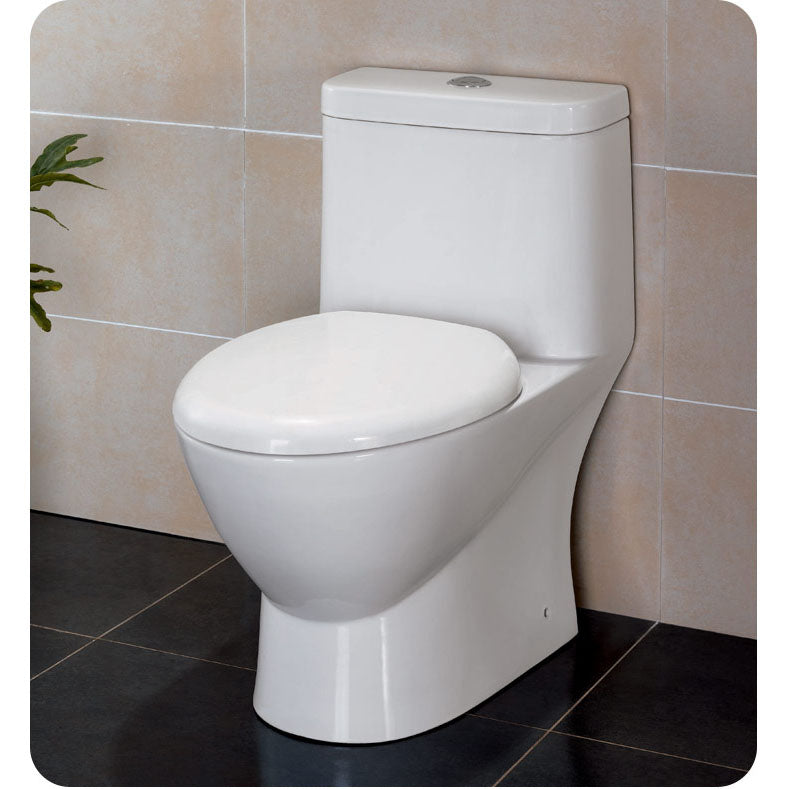Fresca Serena One-Piece Dual Flush Toilet w/ Soft Close Seat FTL2346