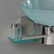 Fresca Cristallino 18" Modern Glass Bathroom Vanity with Frosted Vessel Sink FVN1012