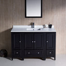 Fresca Oxford 48" Espresso Traditional Bathroom Vanity FVN20-122412ES