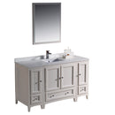 Fresca Oxford 54" Antique White Traditional Bathroom Vanity FVN20-123012AW