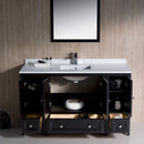 Fresca Oxford 54" Espresso Traditional Bathroom Vanity FVN20-123012ES