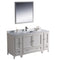 Fresca Oxford 60" Antique White Traditional Bathroom Vanity FVN20-123612AW