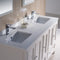 Fresca Oxford 60" Antique White Traditional Double Sink Bathroom Vanity FVN20-241224AW