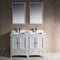 Fresca Oxford 48" Antique White Traditional Double Sink Bathroom Vanity FVN20-2424AW