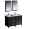 Fresca Oxford 48" Espresso Traditional Double Sink Bathroom Vanity FVN20-2424ES