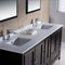 Fresca Oxford 72" Espresso Traditional Double Sink Bathroom Vanity FVN20-301230ES