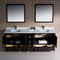 Fresca Oxford 84" Espresso Traditional Double Sink Bathroom Vanity FVN20-361236ES