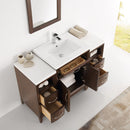 Fresca Cambridge 48" Antique Coffee Traditional Bathroom Vanity with Mirror FVN21-122412AC