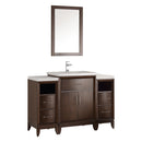 Fresca Cambridge 48" Antique Coffee Traditional Bathroom Vanity w/ Mirror FVN21-122412AC