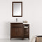 Fresca Cambridge 36" Antique Coffee Traditional Bathroom Vanity with Mirror FVN21-2412AC