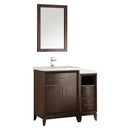 Fresca Cambridge 36" Antique Coffee Traditional Bathroom Vanity w/ Mirror FVN21-2412AC