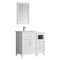 Fresca Cambridge 36" White Traditional Bathroom Vanity w/ Mirror FVN21-2412WH