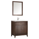 Fresca Cambridge 30" Antique Coffee Traditional Bathroom Vanity w/ Mirror FVN2130AC