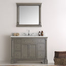 Fresca Kingston 49" Antique Silver Traditional Bathroom Vanity with Mirror FVN2248SA