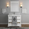 Fresca Windsor 40" Matte White Traditional Bathroom Vanity with Mirror FVN2440WHM