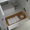 Fresca Windsor 48" Matte White Traditional Bathroom Vanity with Mirror FVN2448WHM