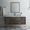 Fresca Formosa 54" Wall Hung Modern Bathroom Vanity with Mirror FVN31-123012ACA