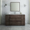 Fresca Formosa 60" Floor Standing Single Sink Modern Bathroom Vanity with Mirror FVN31-123612ACA-FC