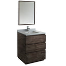 Fresca Formosa 30" Floor Standing Modern Bathroom Vanity w/ Mirror FVN3130ACA-FC