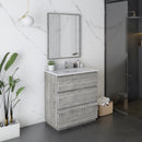 Fresca Formosa 30" Floor Standing Modern Bathroom Vanity with Mirror in Ash FVN3130ASH-FC