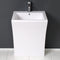 Fresca Quadro 23" White Pedestal Sink with Medicine Cabinet - Modern Bathroom Vanity FVN5024WH